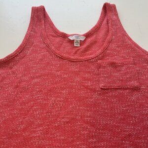 Time and Tru Medium Pink Sleeveless Pocket Thicker Tank Top